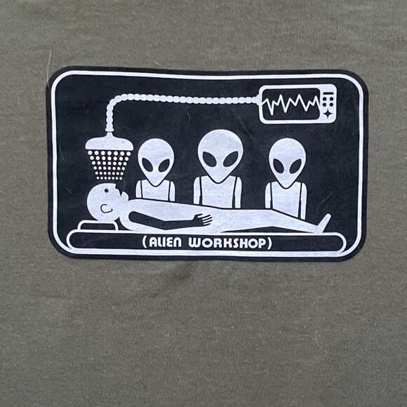 Early 2000's Vintage Alien workshop skateboard t-shirt Sz: L - Picture 2 of 4